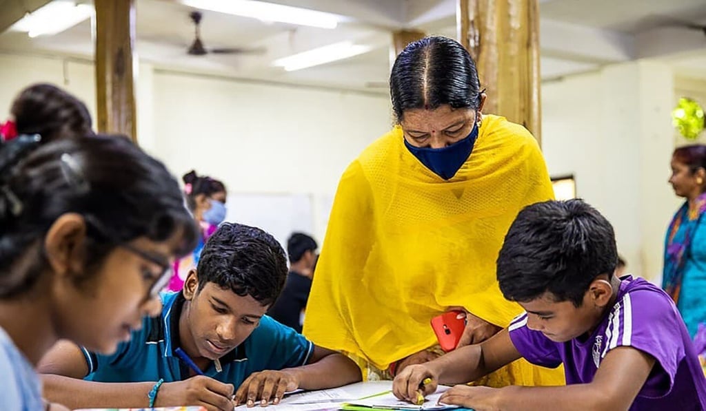 Students work on an assignment at the Good Shepherd Agricultural Mission, a school and orphanage India. Photo: Handout
