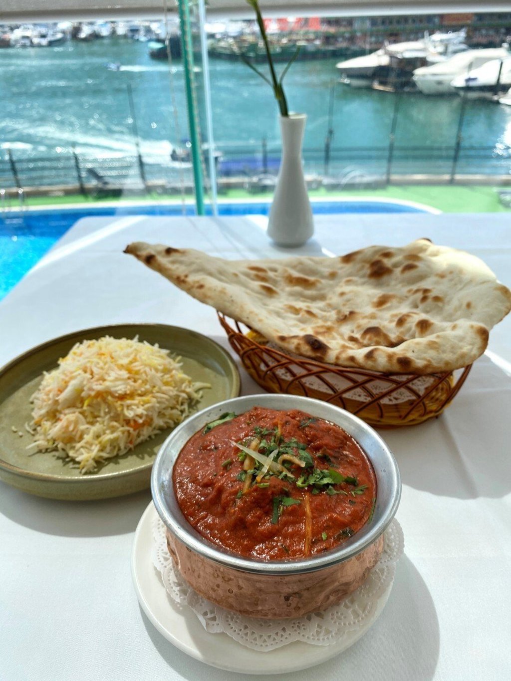 A lamb vindaloo with rice and naan bread at the Aberdeen Boat Club in Aberdeen, Hong Kong. Photo: Aberdeen Boat Club