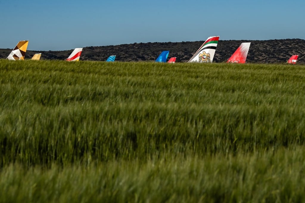 Planes operated by Europe's major carriers parked at the Teruel boneyard in May. Photo: Getty Images Planes operated by Europe's major carriers parked at the Teruel boneyard in May. Photo: Getty Images