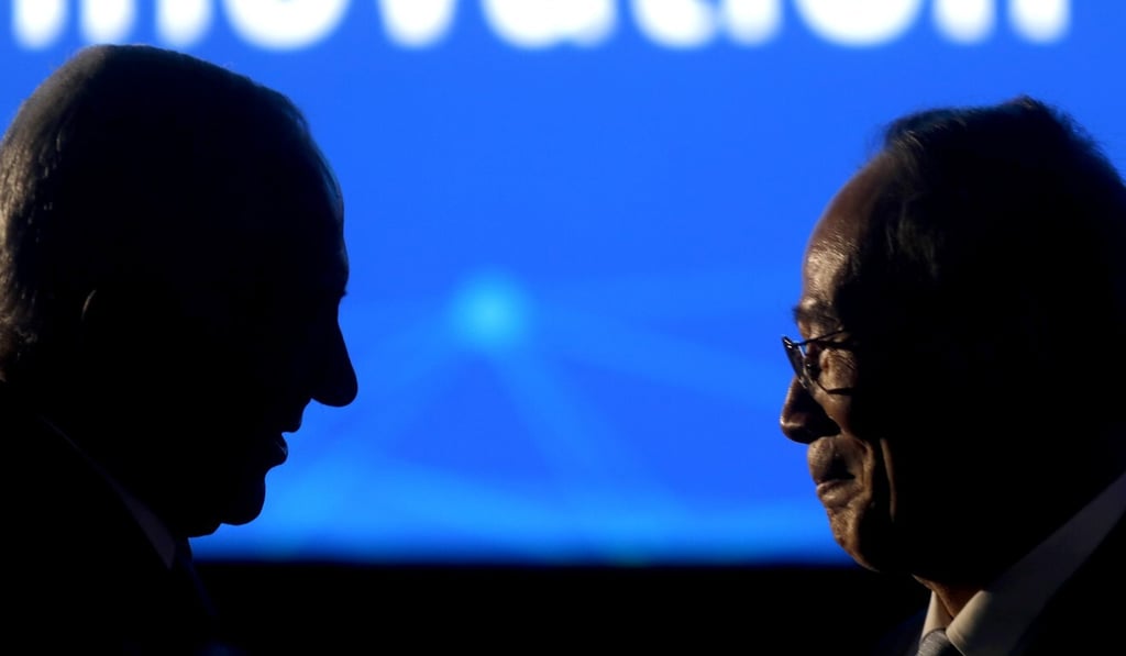 Chinese Vice President Wang Qishan (right) speaks with the Israel Prime minister Benjamin Netanyahu (left) during the Israeli Innovation Summit in 2018. Photo: AFP Chinese Vice President Wang Qishan (right) speaks with the Israel Prime minister Benjamin Netanyahu (left) during the Israeli Innovation Summit in 2018. Photo: AFP