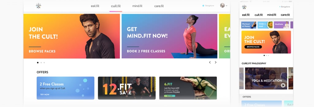 Health care company Cure.fit uses ratings, feedback and other data to respond in real time to its users’ feedback. Photo: Cure.fit