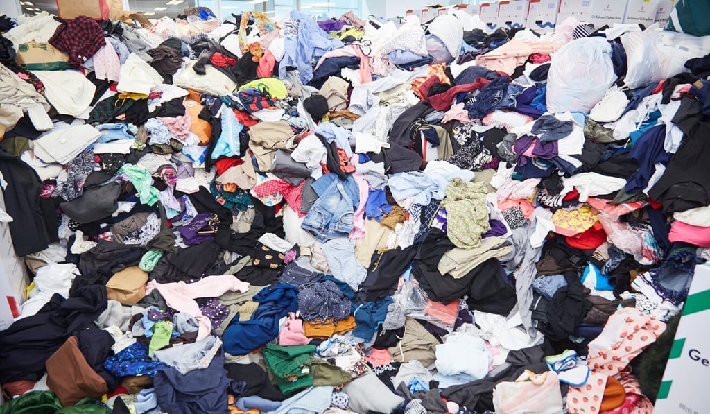 Unwanted clothes are collected for repurposing and reuse. An estimated 40 per cent of clothes purchased go unworn. Photo: Handout Unwanted clothes are collected for repurposing and reuse. An estimated 40 per cent of clothes purchased go unworn. Photo: Handout