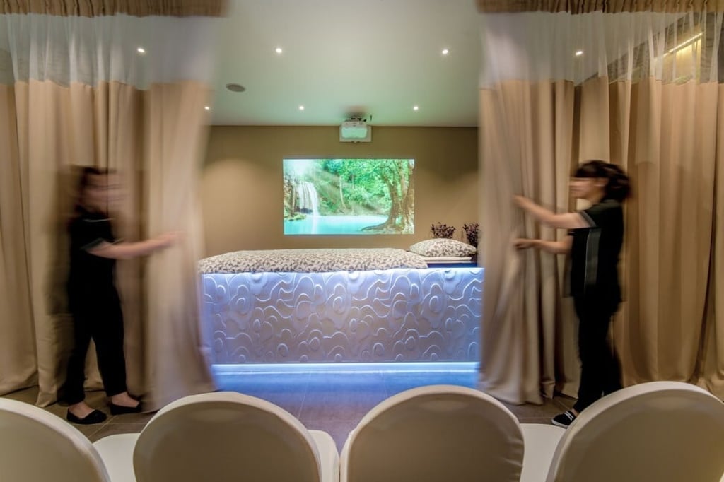 An all-female team at Showers of Love help walk family members through the process.