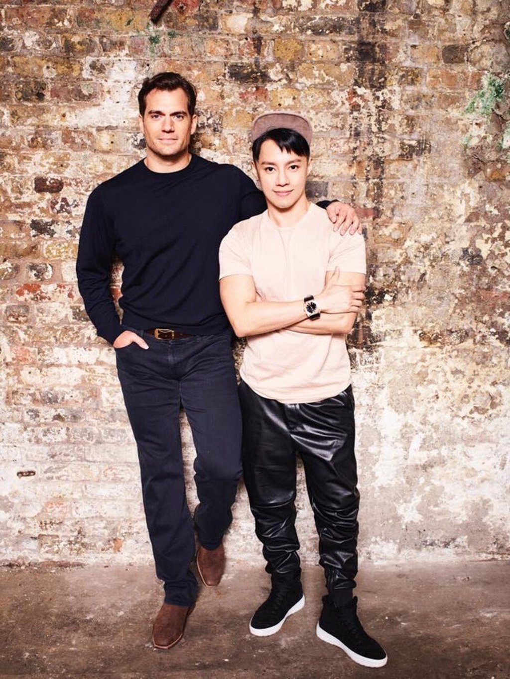 Alvin with Superman actor Henry Cavill. Alvin with Superman actor Henry Cavill.