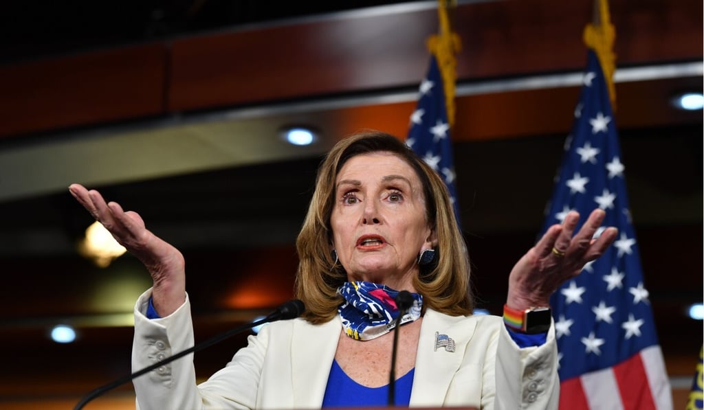 US House Speaker Nancy Pelosi, a Democrat, has proposed a new round of stimulus measures worth US$2.4 trillion. Photo: AFP