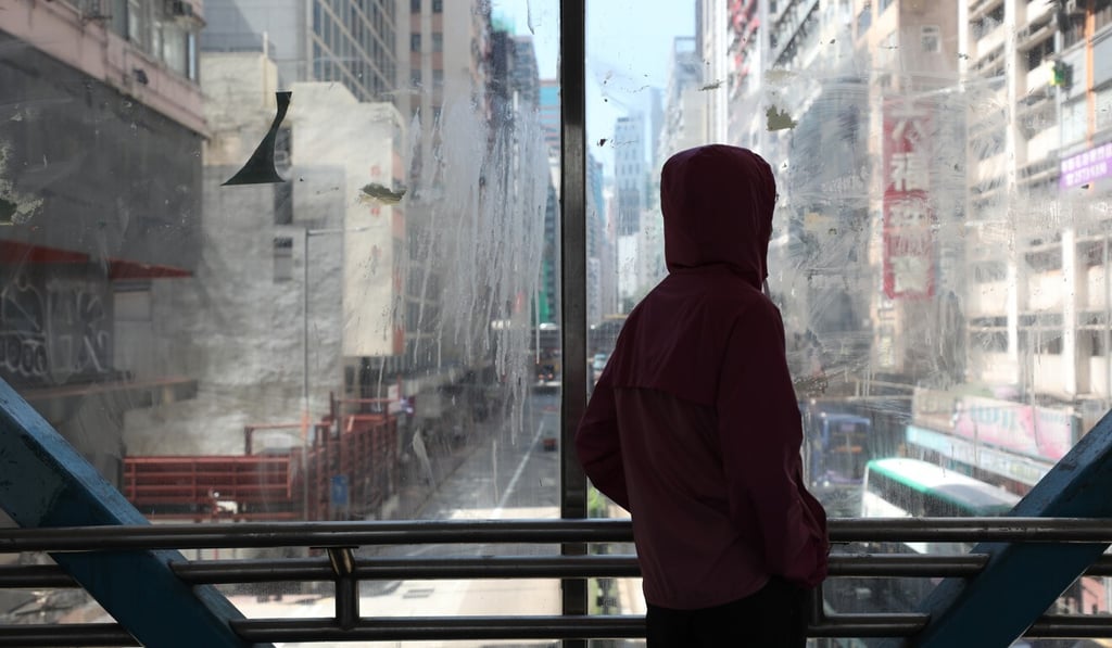 The mother of murder victim Poon Hiu-wing is photographed in Causeway Bay in 2018. She has remained anonymous throughout the case. Photo: Xiaomei Chen