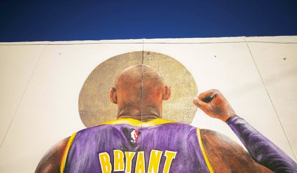 A mural depicting deceased NBA star Kobe Bryant in Burbank, California. Photo: AFP