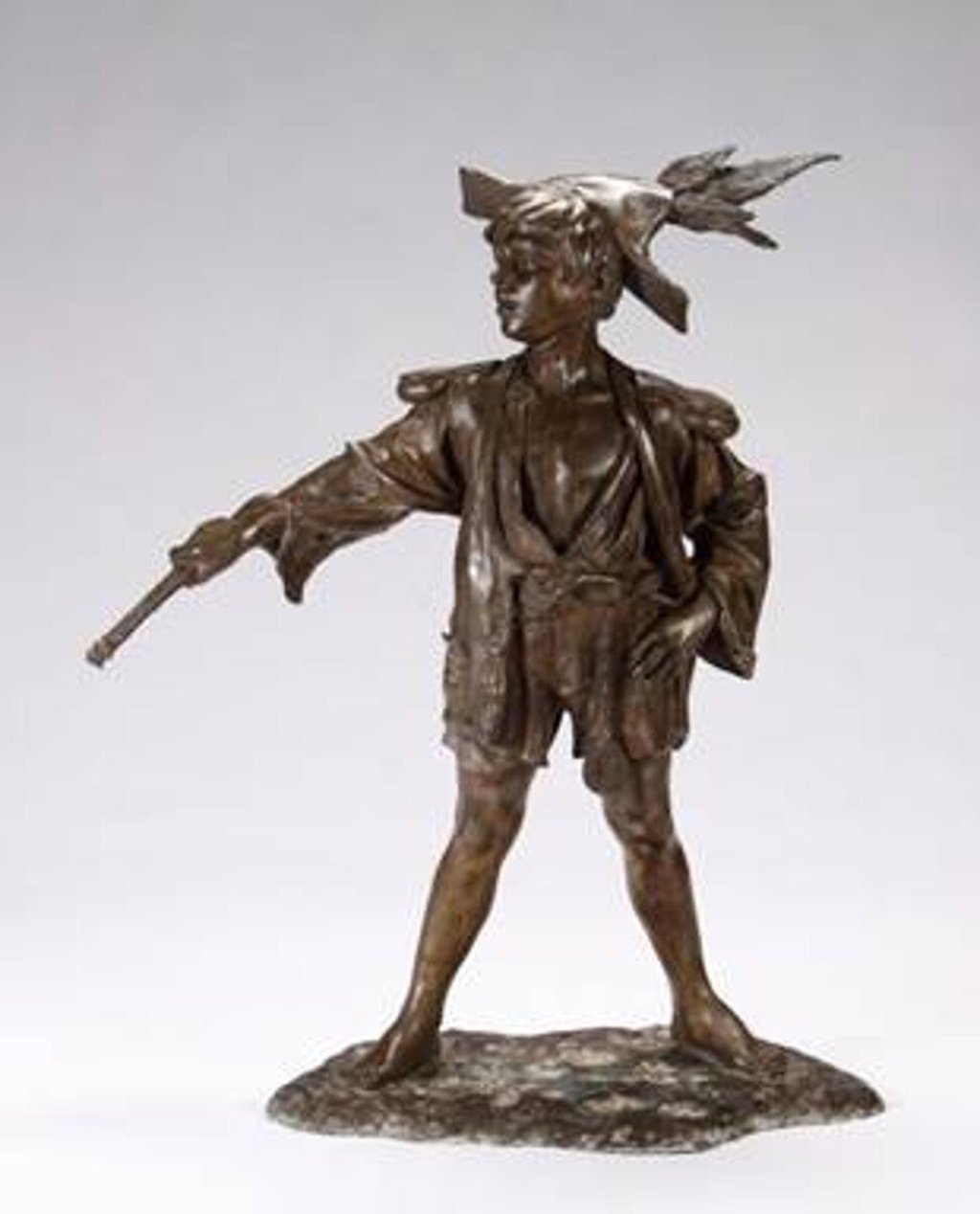 To Neverland! Peter Pan bronze sculpture. Photo: Guernsey’s Handout To Neverland! Peter Pan bronze sculpture. Photo: Guernsey’s Handout