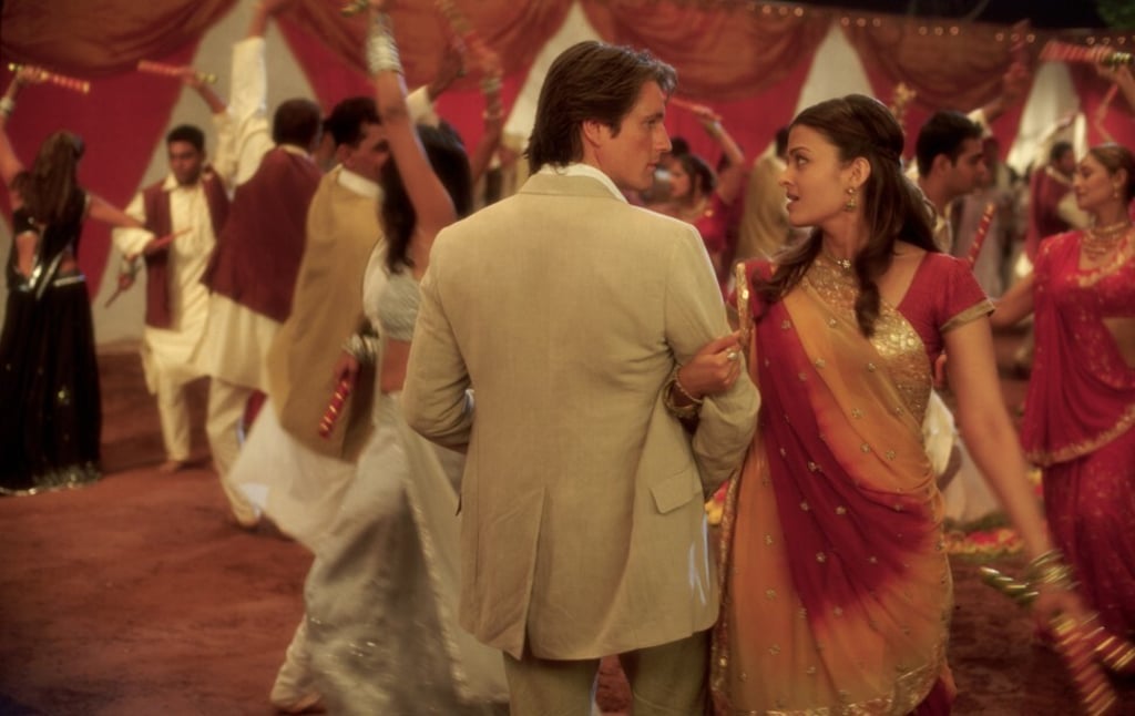 Bollywood is usually a riot of colour and dancing, like this scene with Martin Henderson and Aishwarya Rai Bachchan in Bride and Prejudice. Photo: Accusoft Inc