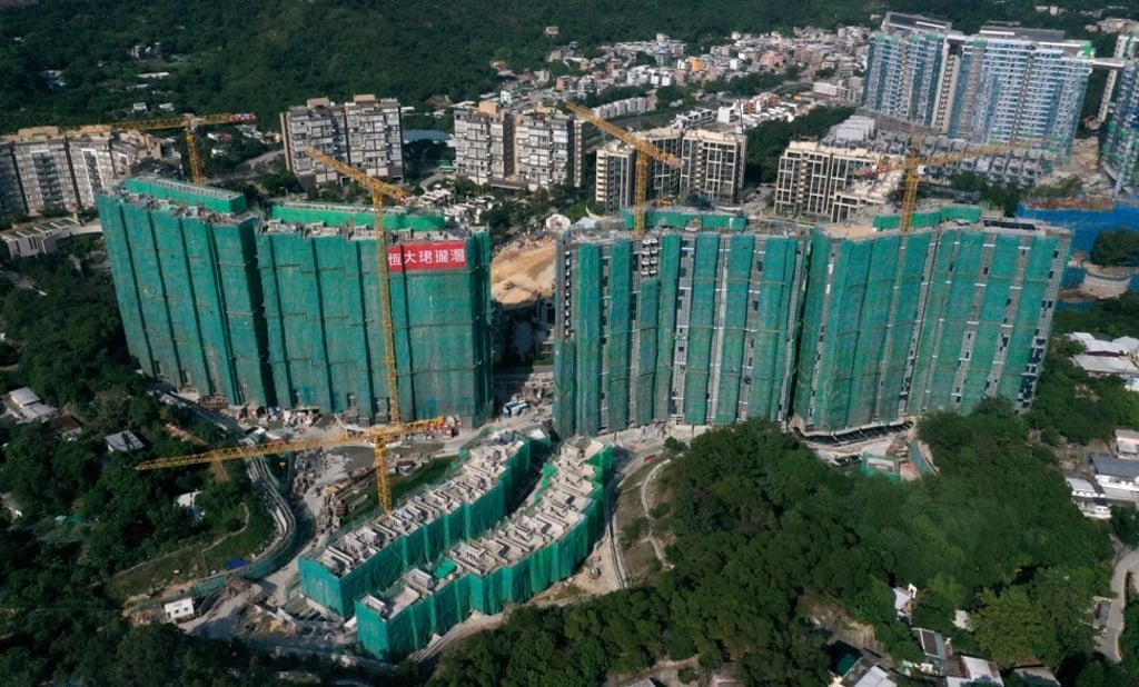 An aerial view of the Emerald Bay project in Tuen Mun, Hong Kong, one of Evergande’s many residential developments. Photo: Winson Wong