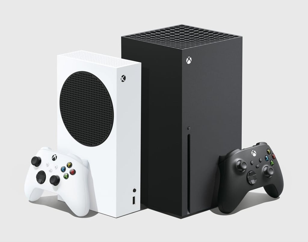 The more compact Xbox Series S (left) is the cheapest of the new consoles at US$299, but not as good in performance as the Xbox Series X (right) at US$499. The more compact Xbox Series S (left) is the cheapest of the new consoles at US$299, but not as good in performance as the Xbox Series X (right) at US$499.