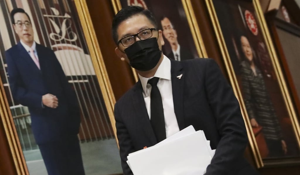 Democratic Party lawmaker Lam Cheuk-ting at the Legislative Council on Wednesday. Photo: K. Y. Cheng Democratic Party lawmaker Lam Cheuk-ting at the Legislative Council on Wednesday. Photo: K. Y. Cheng