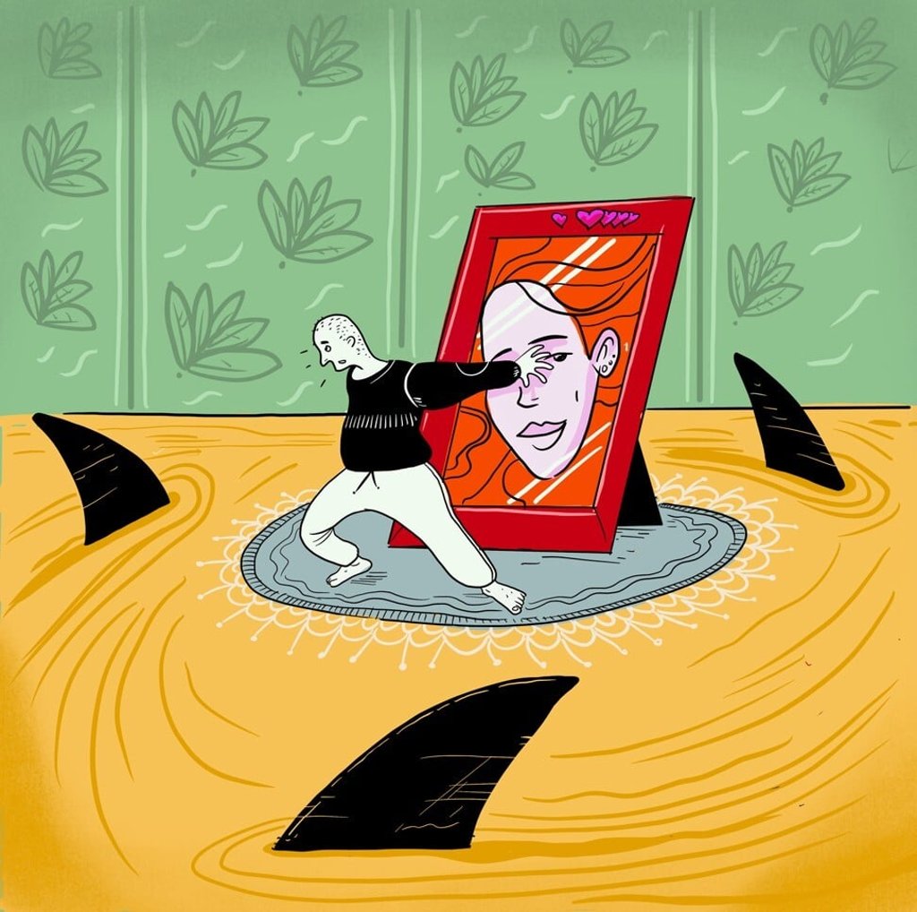 Doubting a partner’s feelings and commitment is one of the most common insecurity issues in a relationship. Illustration: Marcelo Duhalde