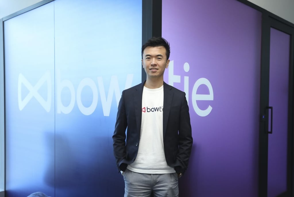 Fred Ngan, co-founder and co-CEO of the Hong Kong digital insurer, Bowtie, says his company has seen tenfold growth since January despite the industry’s overall new premiums falling by 40 per cent. Photo: SCMP/Roy Issa Fred Ngan, co-founder and co-CEO of the Hong Kong digital insurer, Bowtie, says his company has seen tenfold growth since January despite the industry’s overall new premiums falling by 40 per cent. Photo: SCMP/Roy Issa