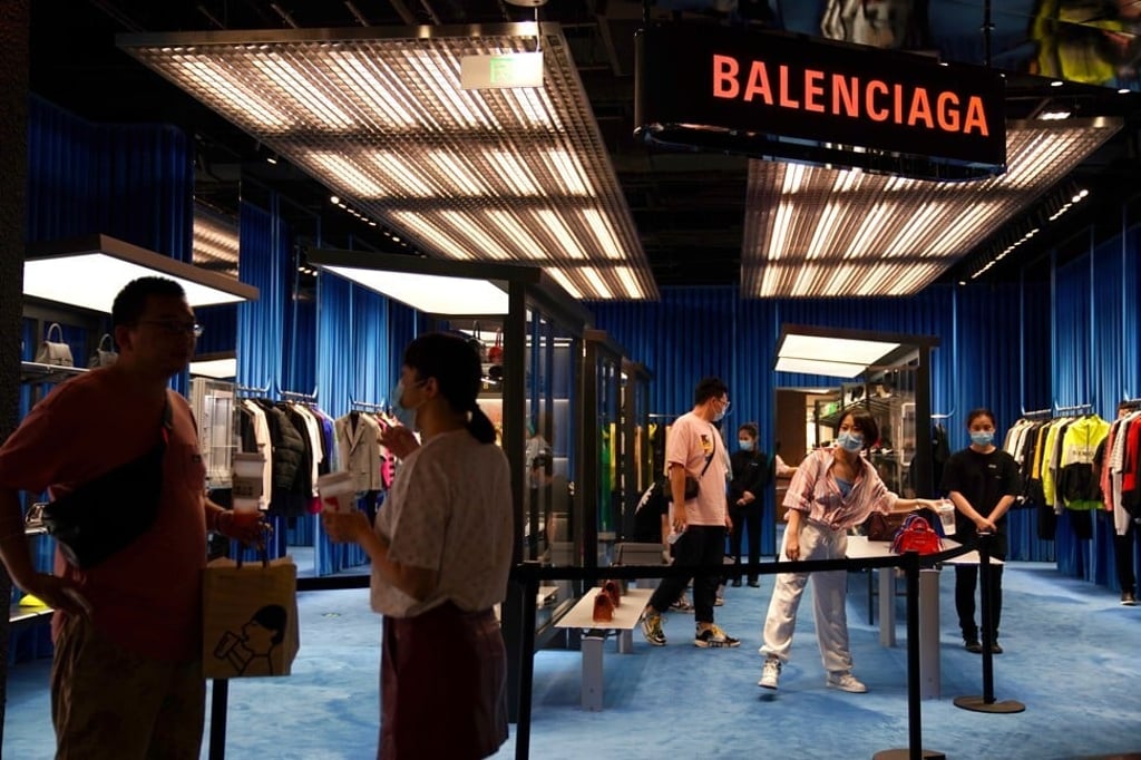 European luxury fashion houses like Balenciaga are doing well in China, unlike many US brands. Photo: Reuters