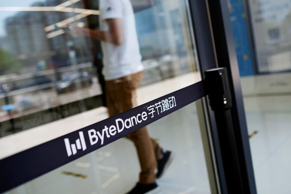 A man walks by the logo of TikTok owner ByteDance at the company’s headquarters in Beijing on July 7. Photo: Reuters A man walks by the logo of TikTok owner ByteDance at the company’s headquarters in Beijing on July 7. Photo: Reuters