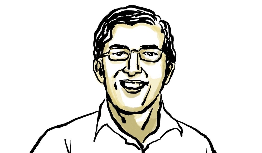 Faisal Siddiqui adopted QR code payments to reduce cash handling at his fast-food stall in Lahore, Pakistan. Illustration: Brian Wang