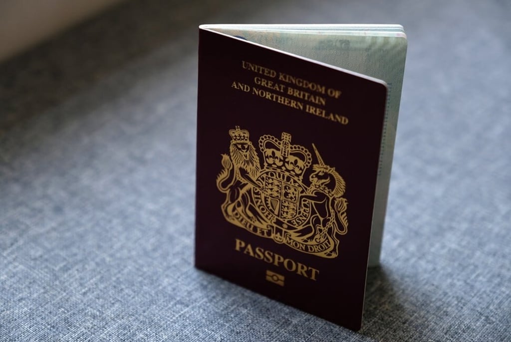 A British National (Overseas) passport. Photo: Fung Chang