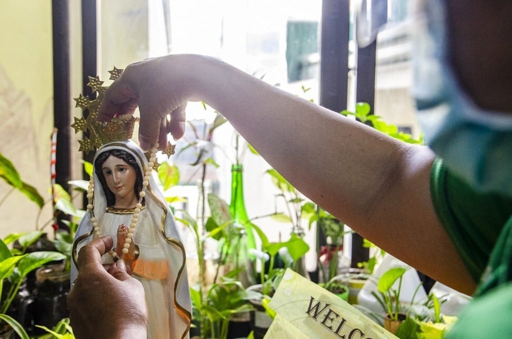 Maribel Bronda says her faith in a higher being keeps her and her family safe. Photo: Maro Enriquez