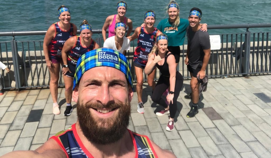 Rory Drummond, a personal trainer who runs boot camps, raised HK$30,000.