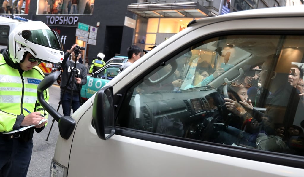 Police are cracking down on illegal parking as manpower becomes more available with fewer protests to handle in the city. Photo: Nora Tam