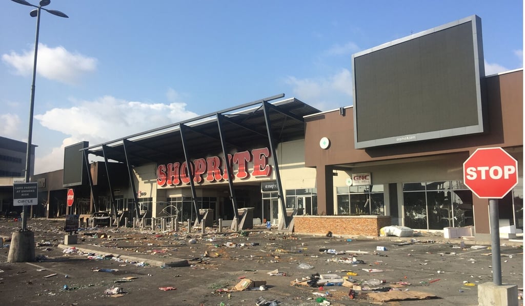 A looted shopping centre in Lekki, Lagos state. Photo: AFP A looted shopping centre in Lekki, Lagos state. Photo: AFP