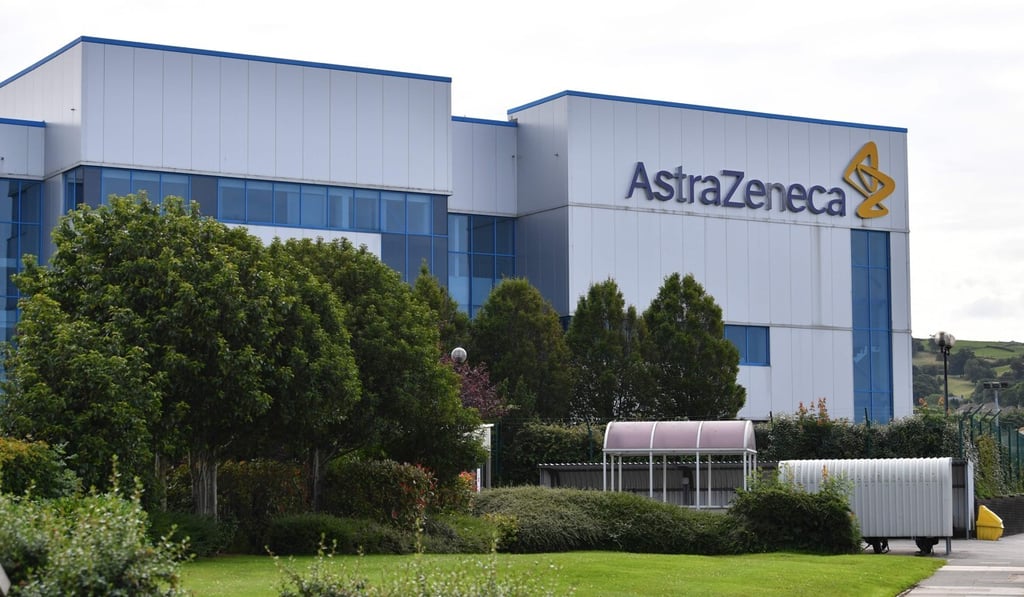AstraZeneca PLC in Macclesfield, Cheshire, Britain. Photo: AFP