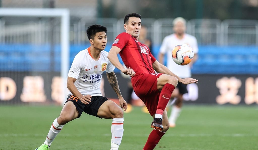 Wuhan Zall lost both legs to Henan Jianye. Photo: Xinhua