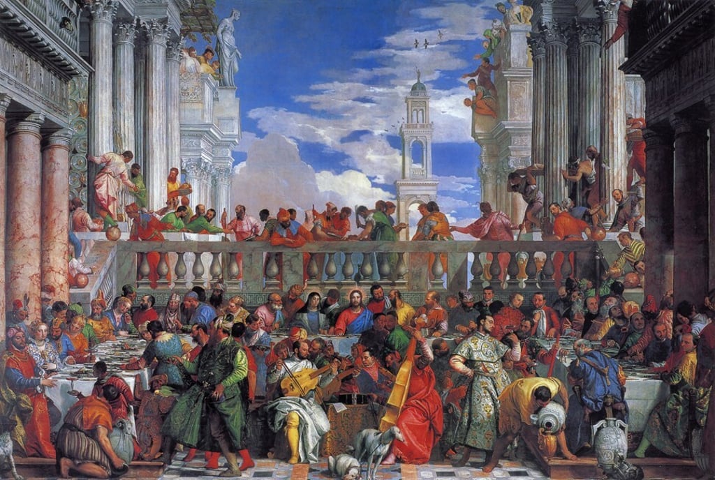 The Wedding Feast at Cana is the largest painting in the world’s most visited museum, the Louvre. Photo: Getty Images The Wedding Feast at Cana is the largest painting in the world’s most visited museum, the Louvre. Photo: Getty Images