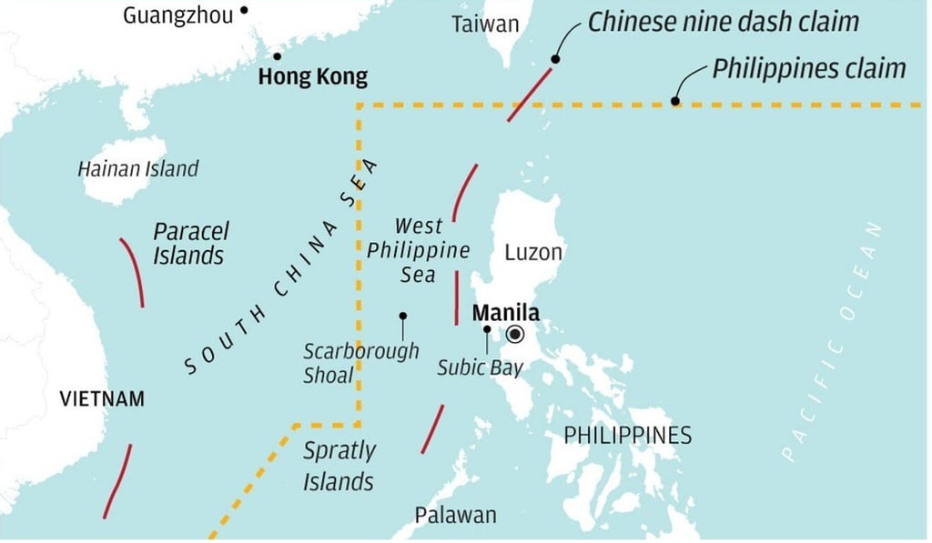 Overlapping claims in the South China Sea. Source: SCMP Overlapping claims in the South China Sea. Source: SCMP
