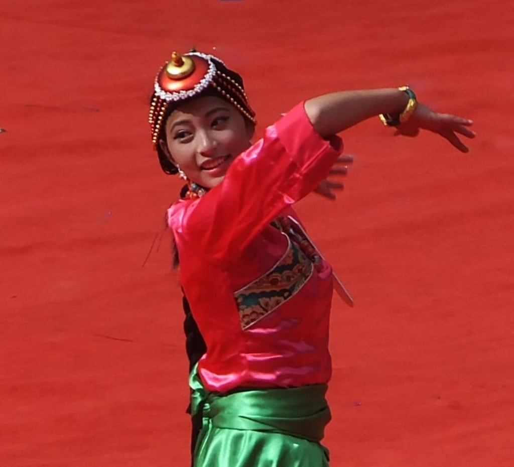 One of the participants in the Danba beauty contest. Photo: Shivaji Das