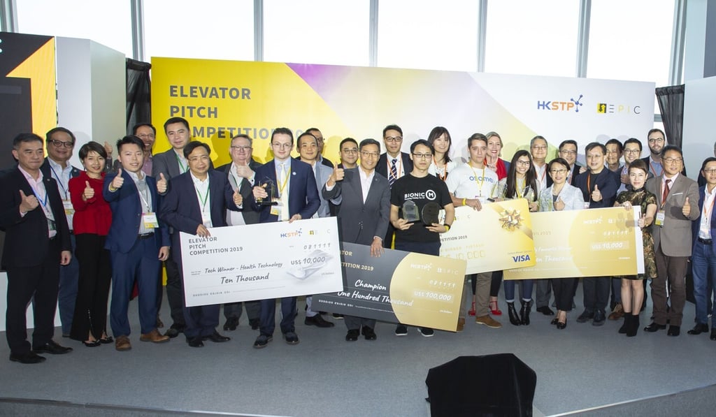 At last year’s EPiC, start-ups, investors and industry players gathered on the 100th floor of the International Commerce Centre, Hong Kong’s tallest skyscraper. Photo: Frank Freeman