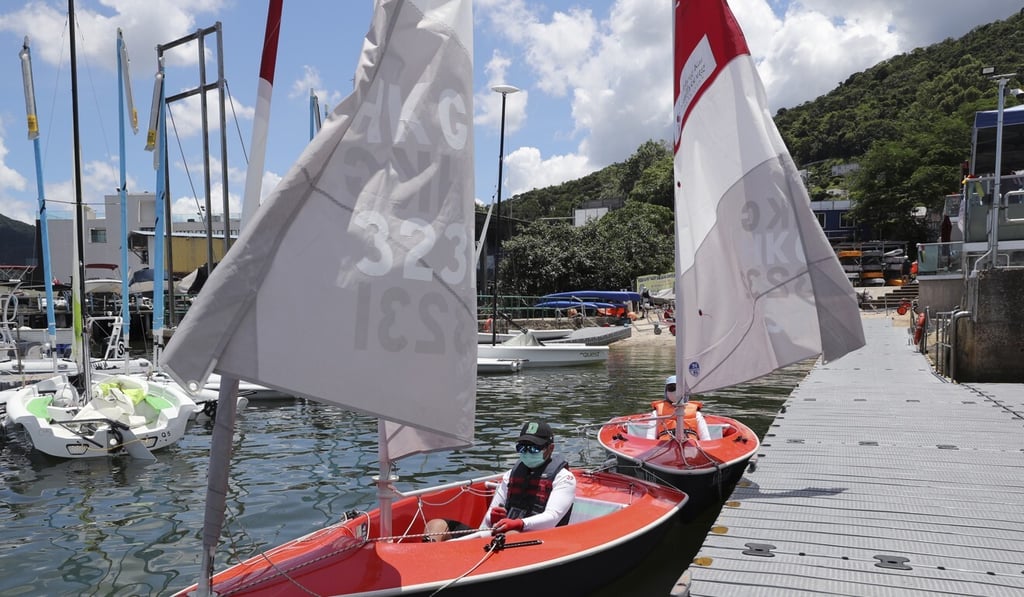 Underprivileged children learn to sail under the Scallywag and Sailability programme at Hebe Haven Yacht Club in Sai Kung on June 28. Photo: Edmond So