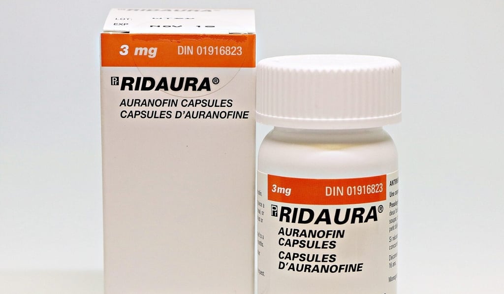 Ridaura is the brand name under which auranofin is sold. Photo: Handout