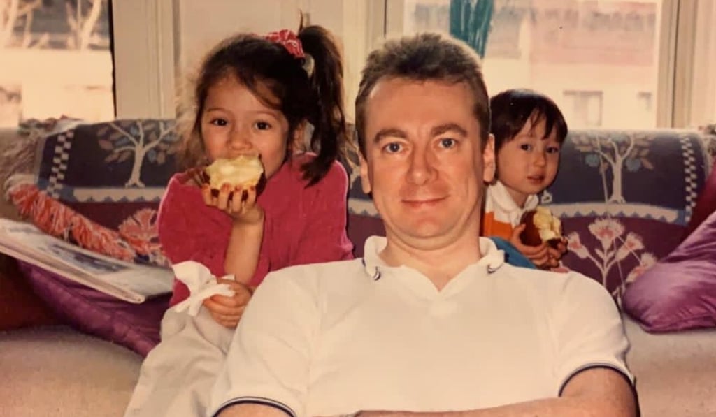 Neil with his children in 1998. Photo: Neil Newman