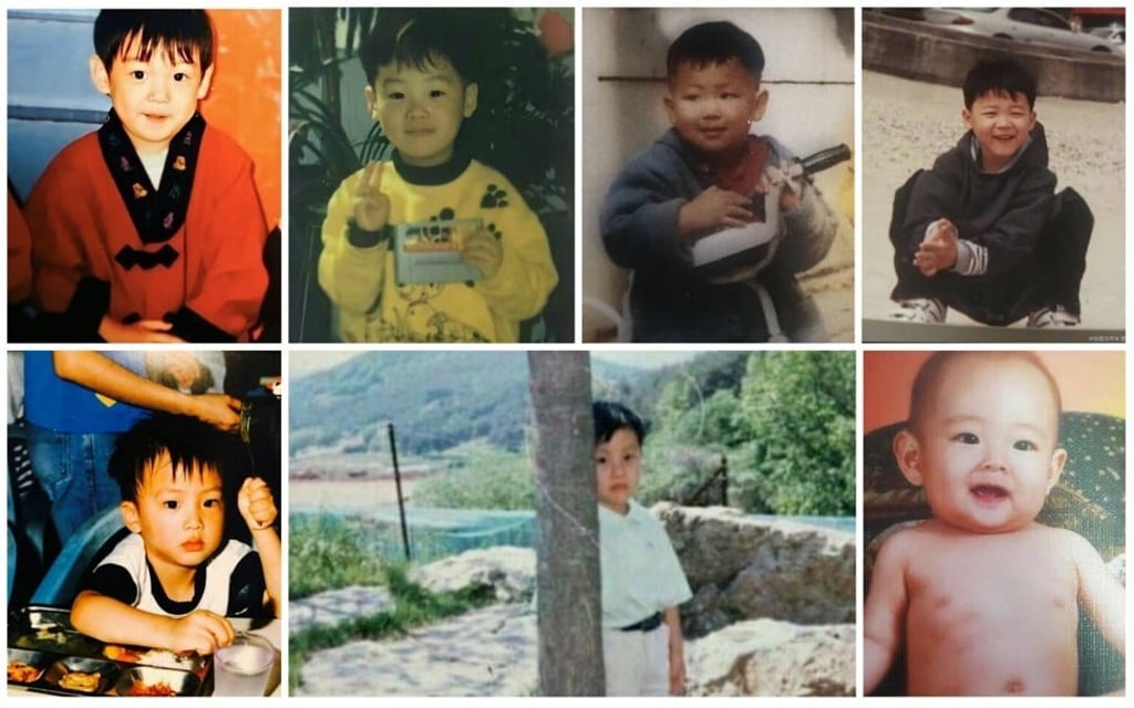 The seven members of BTS during their childhoods. Photos: Instagram