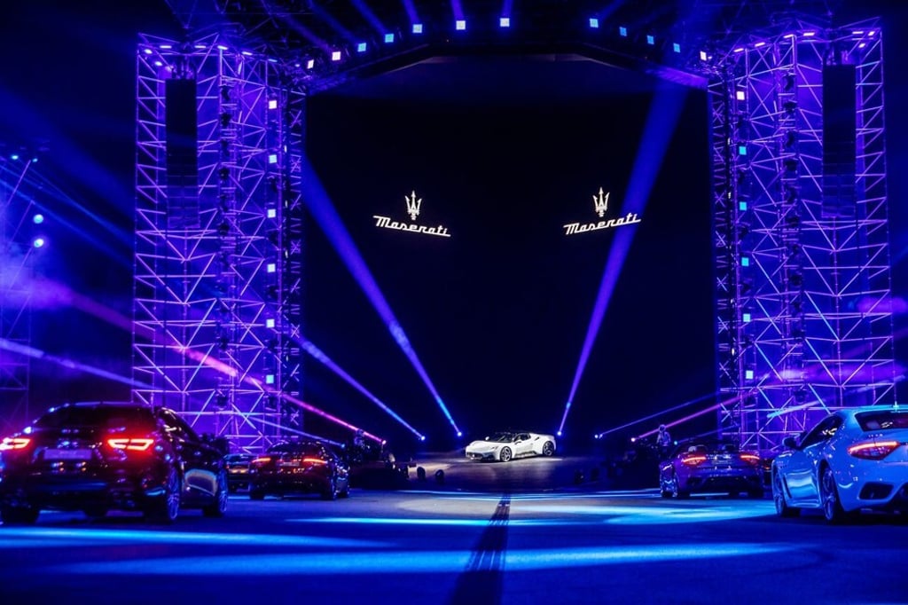 The Maserati MC20’s grand reveal. Photo: Maserati The Maserati MC20’s grand reveal. Photo: Maserati