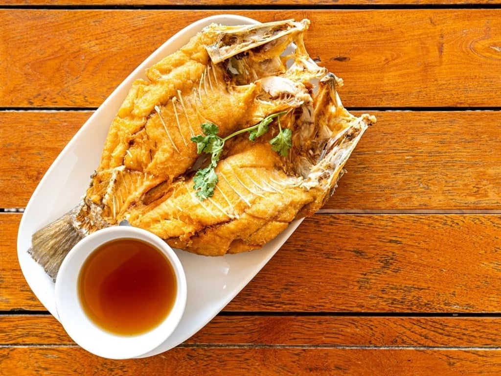 Deep fried sea bass with fish sauce. Photo: Getty Images Deep fried sea bass with fish sauce. Photo: Getty Images