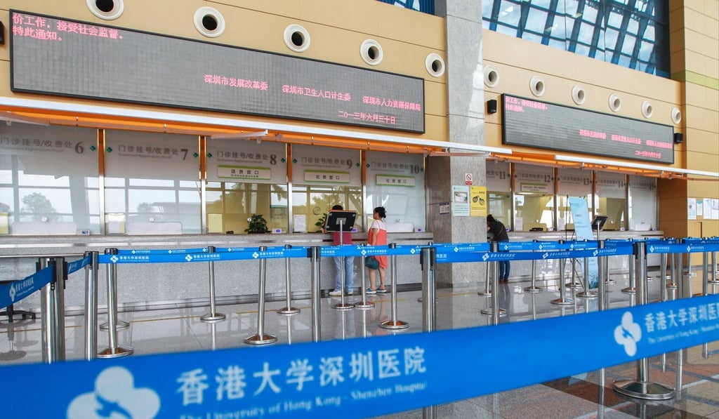 Those joining the scheme will need to pay 100 yuan for each consultation at the Shenzhen hospital. Photo: SCMP Those joining the scheme will need to pay 100 yuan for each consultation at the Shenzhen hospital. Photo: SCMP