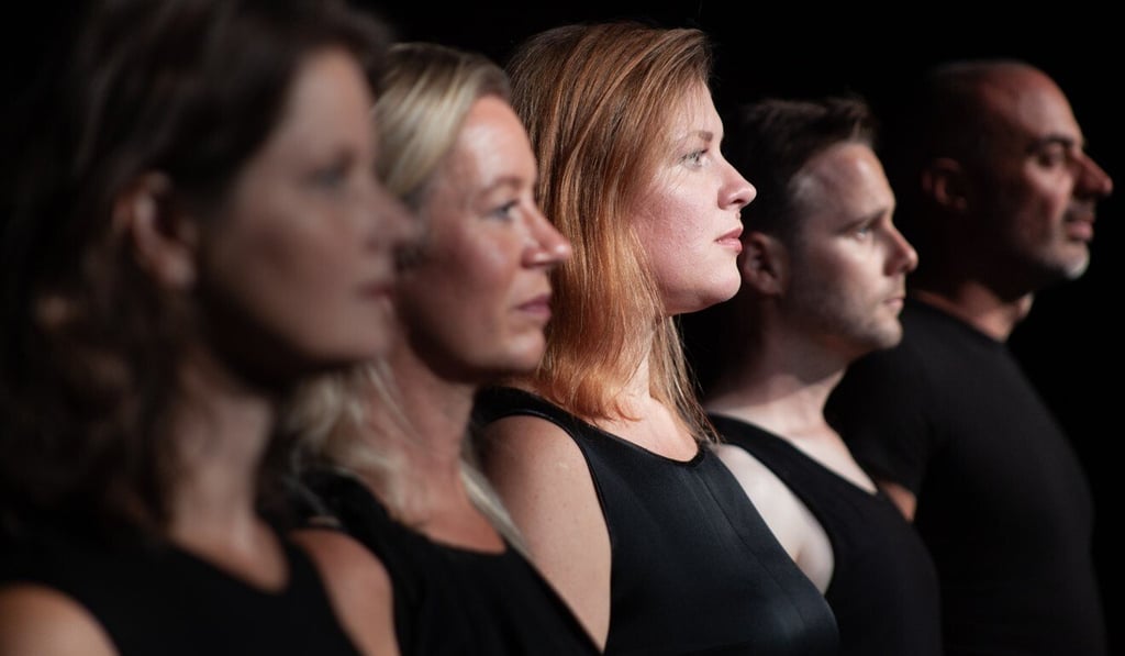 Denmark’s vocal ensemble, Theatre of Voices, appear as holograms in Hong Kong’s virtual reality night production, Aria.