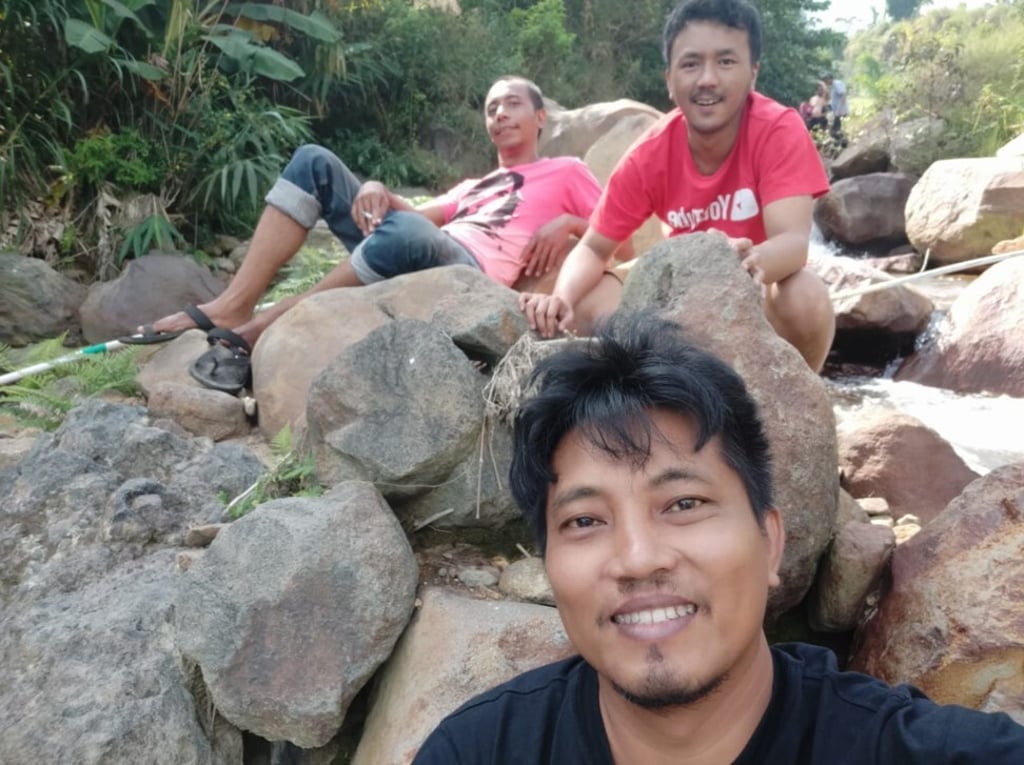 Andreas Ismar, top left, with two of his Horekultura partners. Photo: Handout