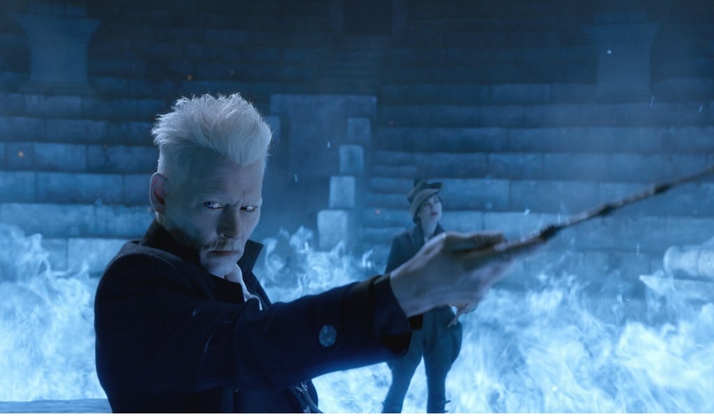 Depp as Grindelwald in Fantastic Beasts: The Crimes of Grindelwald. Photo: TNS