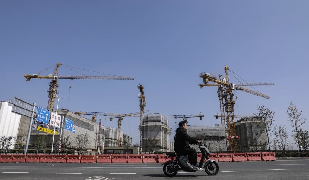 An under construction residential building in Shanghai. Photo: Bloomberg