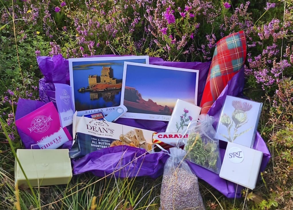 Scotland in a Box’s contents and audio programme. Photo: scottishroadtrip.com