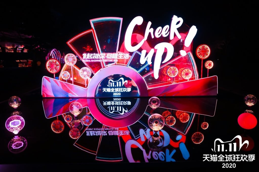 A screen displays the transaction volume of the 24-hour Alibaba Singles‘ Day global shopping festival at the company’s headquarters in 2019. Photo: Reuters A screen displays the transaction volume of the 24-hour Alibaba Singles‘ Day global shopping festival at the company’s headquarters in 2019. Photo: Reuters