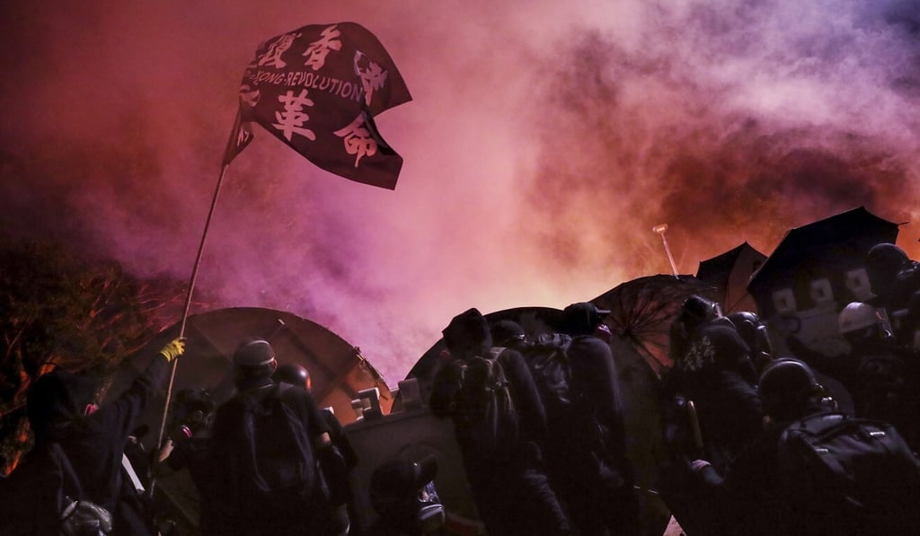 Clashes break out between riot police and radical protesters at Chinese University in Sha Tin in November last year. Photo: Sam Tsang Clashes break out between riot police and radical protesters at Chinese University in Sha Tin in November last year. Photo: Sam Tsang