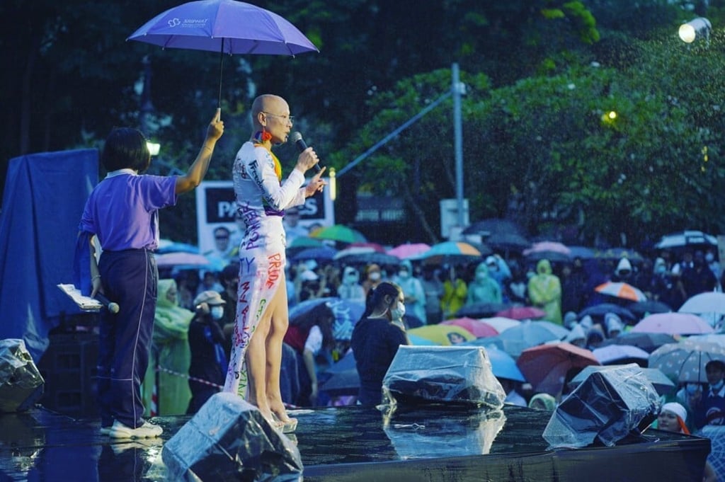 Thai LGBTQ activist and sex worker Sirisak Chaited is calling for the repeal of the 1996 Prevention and Suppression of Prostitution Act. Photo: Twitter