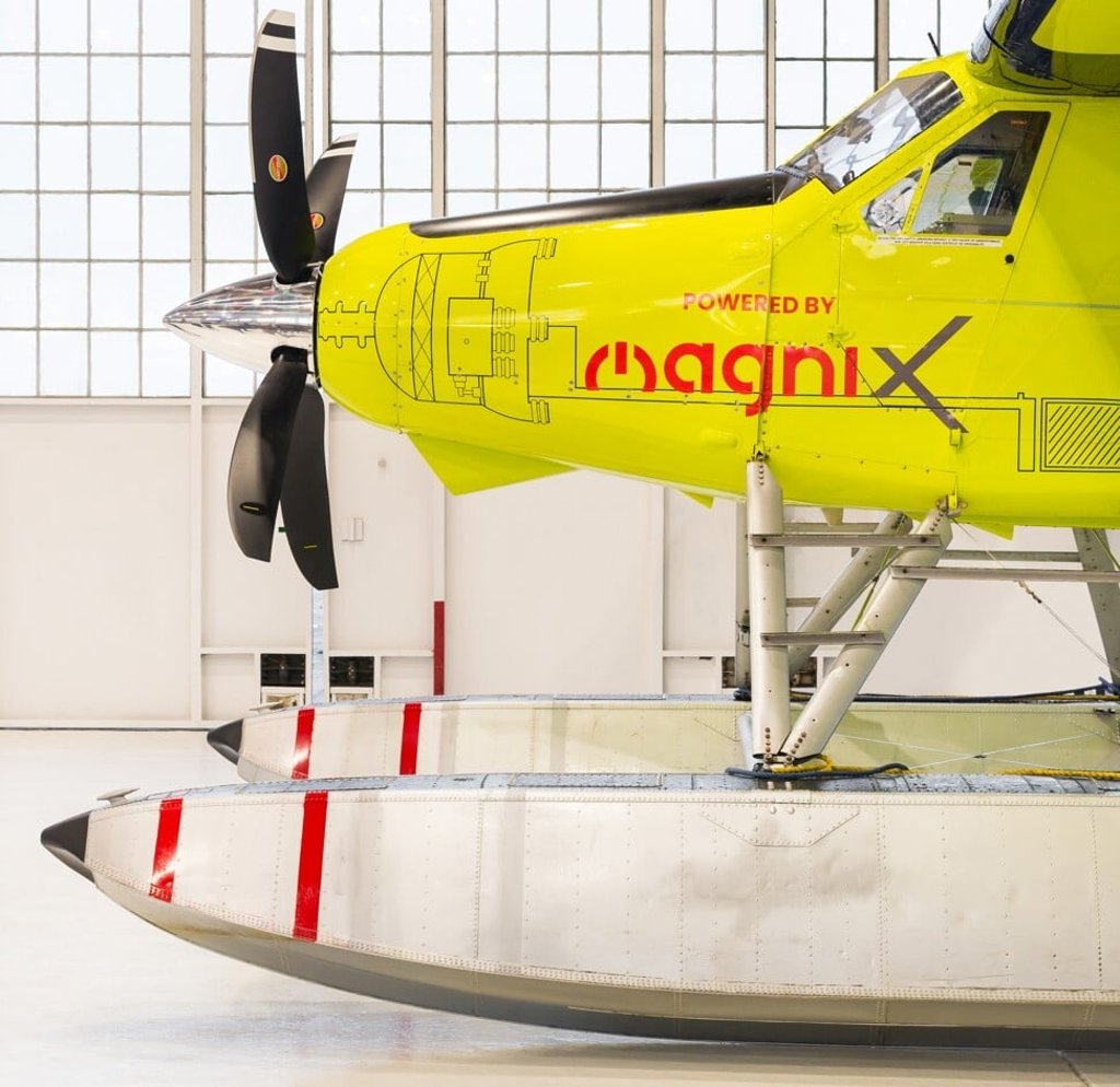 This De Havilland Beaver aircraft, outfitted with a Magnix electric motor, made the first test flight of a commercial passenger plane propelled entirely by electric power. Photo: Calvin Owen Jones