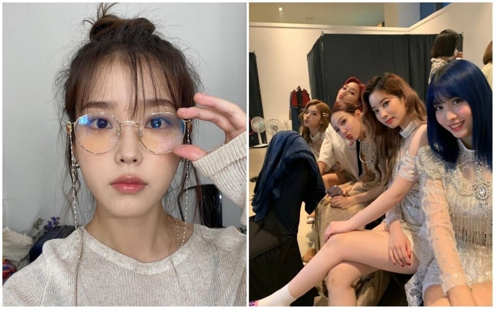 K-pop stars IU and Twice. Photo: @dlwlrma, @twicetagram/Instagram K-pop stars IU and Twice. Photo: @dlwlrma, @twicetagram/Instagram