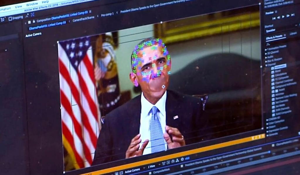 A fake video featuring former US president Barack Obama. Concerns are growing that deepfakes could be used to persuade people to take action by convincing them a request is coming from a person of authority. Photo: AP